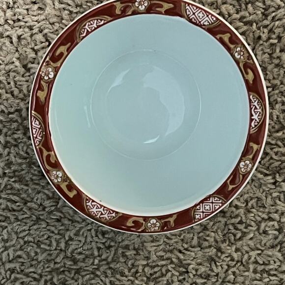 Vintage IMARI GOLD Hand Painted Ginger Jar Vase Urn 6" No Lid Japan Red - Picture 2 of 4